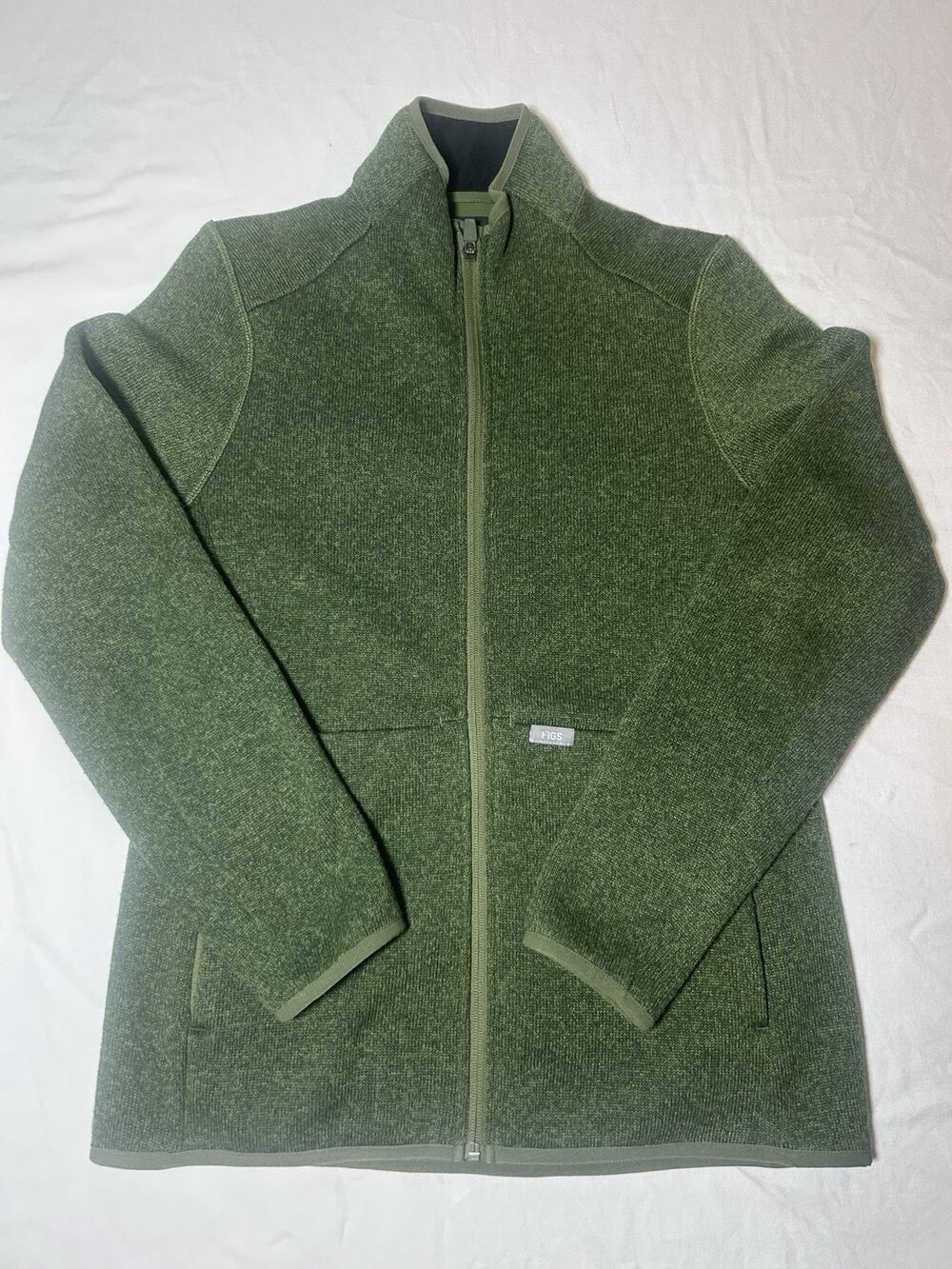 Figs On shift Sweater Knit Jacket Dark Olive Size S